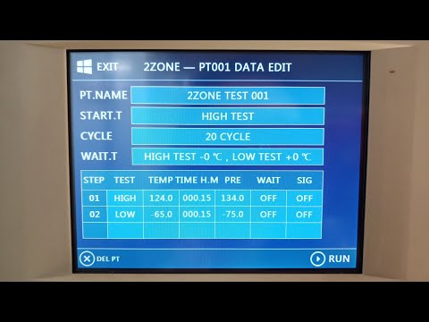 Liquid Nitrogen Shock Test Chamber Program Setting Steps