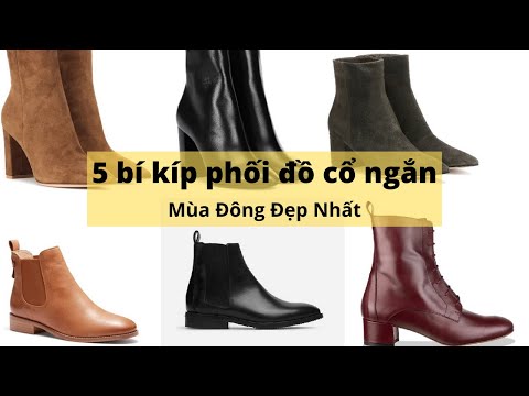Phối đồ với boot cổ ngắn mùa đông nữ