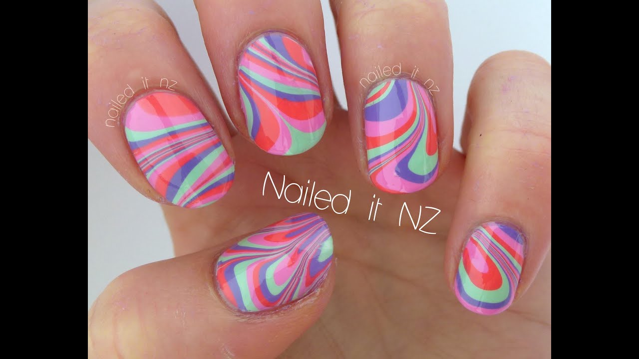 8. Short Nail Water Marble Tips and Tricks - wide 3