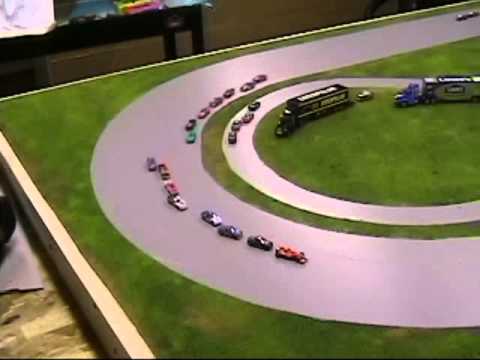 race track (NASCAR Talladega style) and fast race cars on hojimbo's