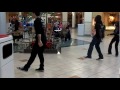 Mall Cop tries to interrupt Party Rock Shuffle Flash Mob!!! Too Funny