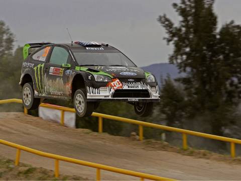 Ken Block and the Monster Energy Ford Focus RS look impresive at WRC Rally Mexico