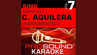 Reflection Karaoke Instrumental Track In The Style Of Christina Aguilera