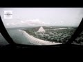 C-130 Low Pass And Landing at an Abandoned Island Airport