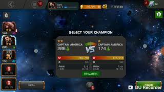 See Who wins! Captain America(infinity war)or captain America in Marvel Contest of Champions