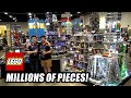 Massive LEGO Cyberpunk City Built by 80 People! New Hashima at Brickworld Chicago 2023