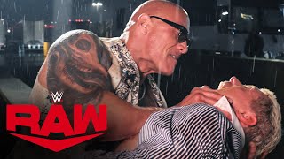The Rock leaves Cody Rhodes bloody in parking lot attack: Raw highlights, March 