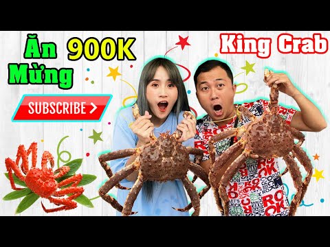 Bà Vê Ăn Lẩu Hải Sản Cùng Cua Hoàng Đế Khổng Lồ Mừng 900.000 Subscribe - Vê Vê Channel