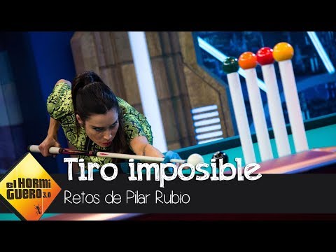 Pilar Rubio se la juega en un reto de billar imposible - El Hormiguero 3.0
