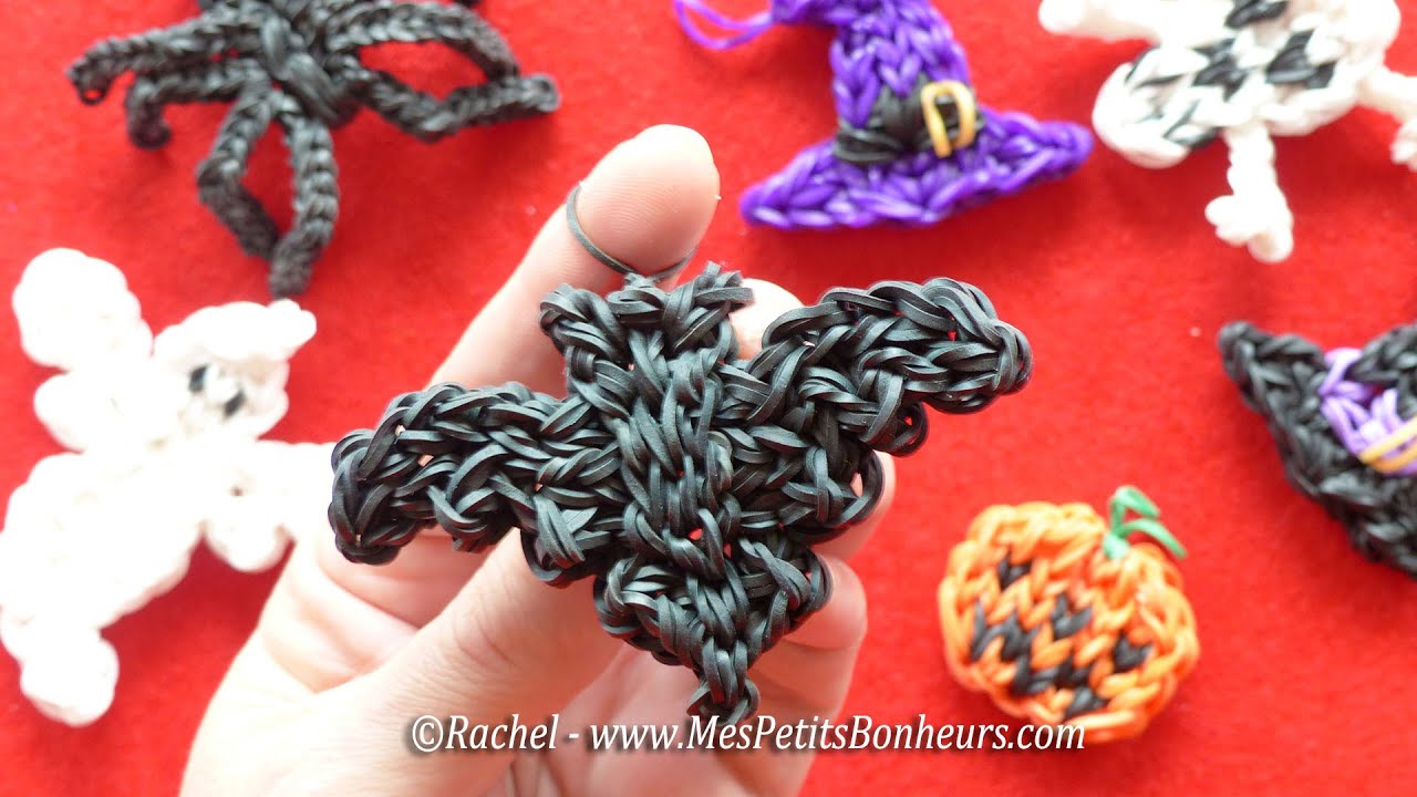 Loom Bands Bat Chauve souris Rainbow Loom en élastiques Tuto
