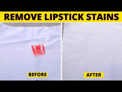 Remove Lipstick Stains from White Fabric Clothes and Shirt At Home After Drying