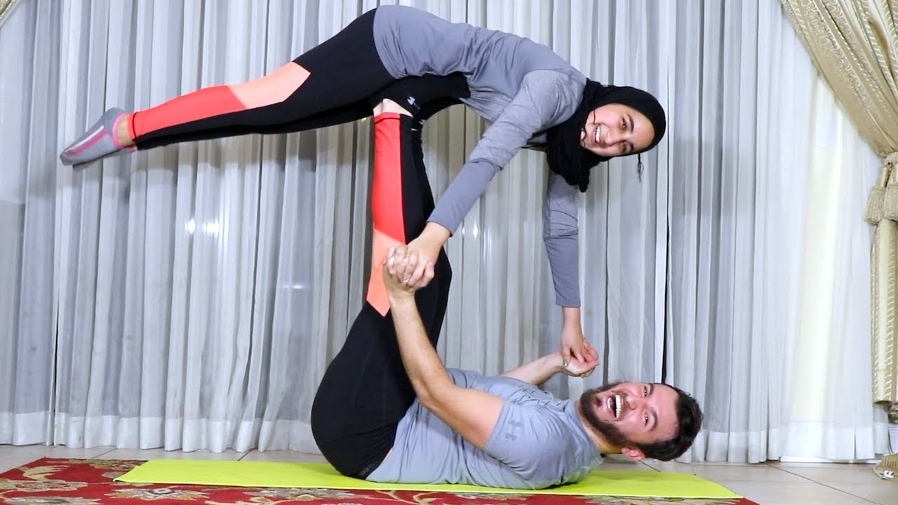 Sister brother yoga