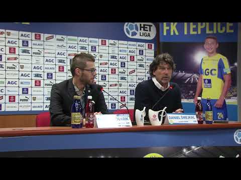 Tiskov konference domcho tmu po utkn Teplice - Mlad Boleslav (13.4.2018)