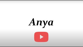 アーニャさんのyoutubeサムネイル