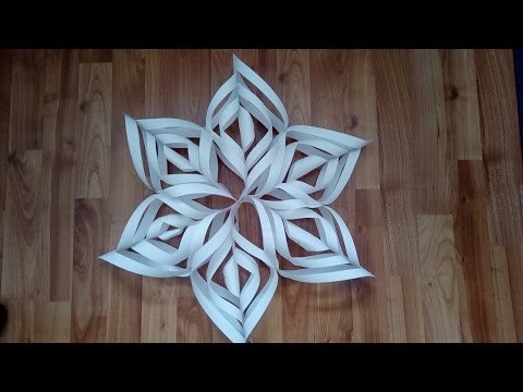 Как сделать объемные снежинки на ютубе