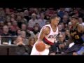 Brandon Roy Shakes off Carmelo Anthony with a Nice CrossOver (10.29.09)
