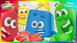 A Plate Of Many Colours Full Episode - S2 E2 Kids Learn Colours Colourblocks