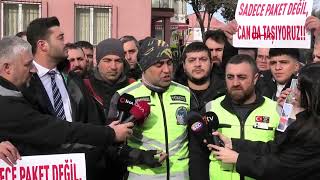 İstanbul Adalet Sarayında Motoletli Eylemi