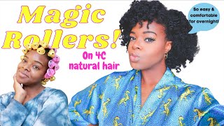 Do Spoolies really work on 4C hair?! Easy Heatless Curls #FoolProof