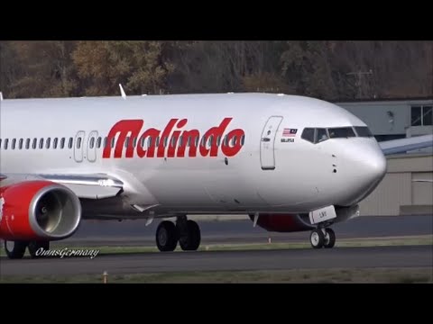 New Malindo Air Boeing 737 800 Finishes Test Flight W Brake Test Kbfi Boeing Field