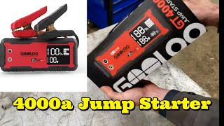 Gooloo Gt4000 Jump Starter Pack Review - 4000A Peak
