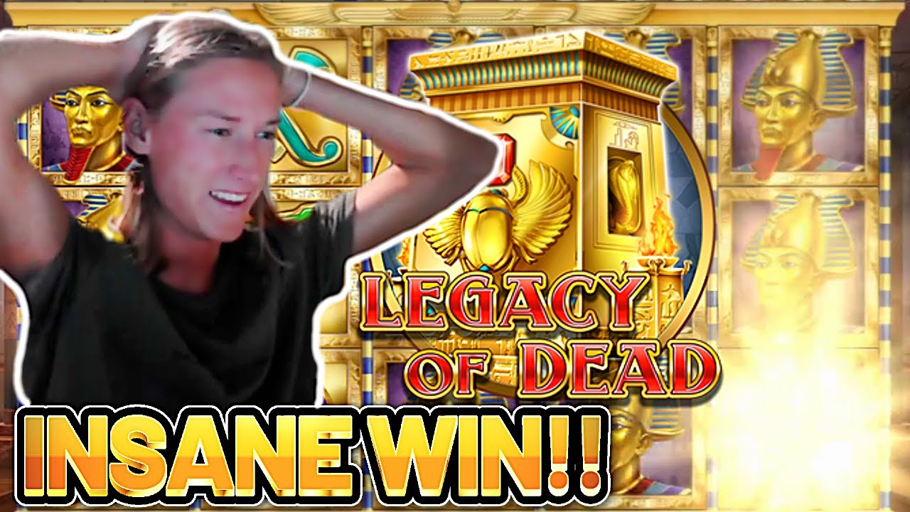 INSANE WIN! LEGACY OF DEAD BIG WIN - €5 bet Casino Slot from CASINODADDY