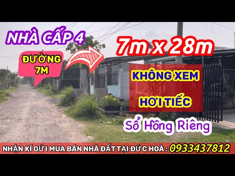 Không Thể Bỏ Qua Căn Nhà Đầy Đủ Tiện Ích | Chủ cần sang lại giá rẻ tại Đức hoà