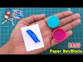 How to make Beyblade with launcher | Diy spinning toy | Beyblade battle | Easy paper toy