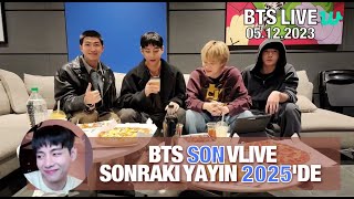 BTS WEVERSE LIVE 5 ARALIK 2023 [Türkçe altyazılı] / BTS VLIVE 2025'E KADAR SON C