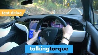 POV: Tesla Model X 100D - WINDY Road Test Drive