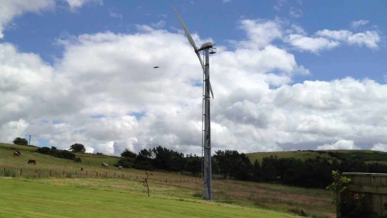 Green Gale's Gaia-Wind 133 - 11kW Wind Turbine - YouTube