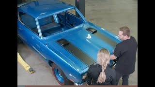 NEW EPISODE: ALLYSA INSTALLS '69 'CUDA A56 HOOD GRAPHICS! ONE OF ONE MADE SPECIAL A-BODY