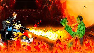 Ghost Rider Vs Hulk Animation . Drawing Cartoon 2 Animation  Full Hd 1080P
