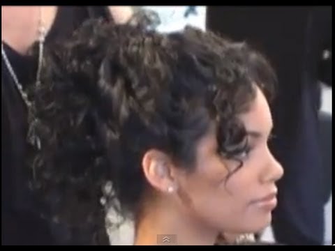 Updo hairstyles curly hair updo by Videohairstylescom