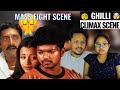 Ghilli Climax Scene REACTION | MASS Fight Scene | #ThalapathyVijay