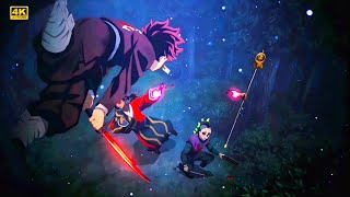 Tanjiro vs Upper Moon 4 in Demon Slayer Season 3 Episode 6\