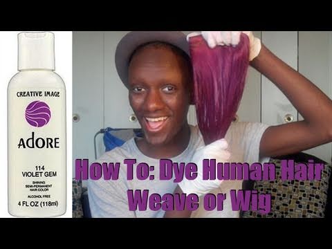 red hair color developer
 on How To Color (Dye) Your Weave | How To Make & Do Everything!