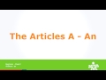 English Level 1 Beginners lesson 7 The Articles A AN by sena