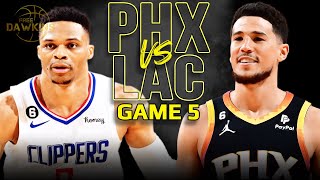 Phoenix Suns vs Los Angeles Clippers Game 5  Highlights | 2023 WCR1 | FreeDawkin