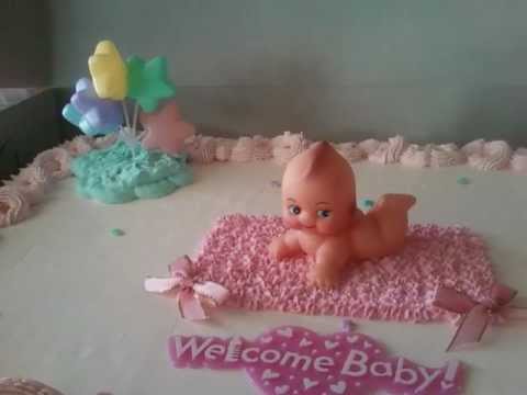 Tinkerbell Birthday Cakes on Idea Para Pastel De Baby Shower  Ni  A