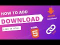 How To Add a Automatic Download Link in HTML (Using HTML Only)