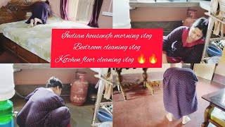 Indian Housewife Morning Vlog Bedroom Cleaning Vlog Kitchen Cleaning Vlog