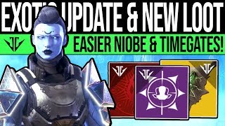 Destiny 2 | EXOTIC UPDATES & HIDDEN REWARDS! Easy Niobe, Quest Timegates, Curated Frames, TLW & More