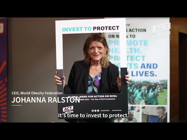 Watch It is time to invest in NCDs — Johanna Ralston, WOF on YouTube.