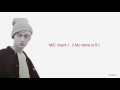 B.I (비아이) - "BE I" [Eng Sub + Romanization + Hangul]