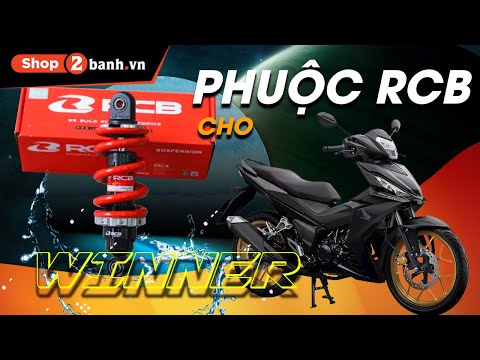 Thay phuộc RCB M2 nhún êm, giá rẻ cho Winner tại Shop2banh