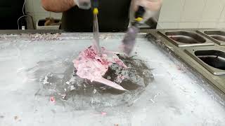 Ice Cream Rolls /Приготовление Тайского Мороженого