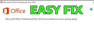 How To Fix Microsoft Office 2016 2010 2019 Installation Error During Setup In Windows