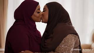 Two Hijab Women Romantic S Kissing