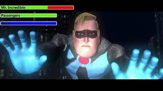 The Incredibles 2004 Opening Scene With Healthbars Edited By Kobew2001